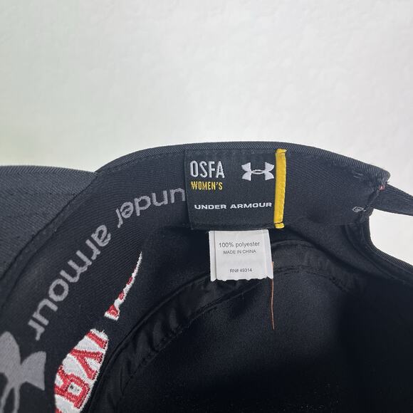 Maryland Terps Terrapins Under Armour Black Army Cap Women's One Size, Sports - Picture 7 of 8